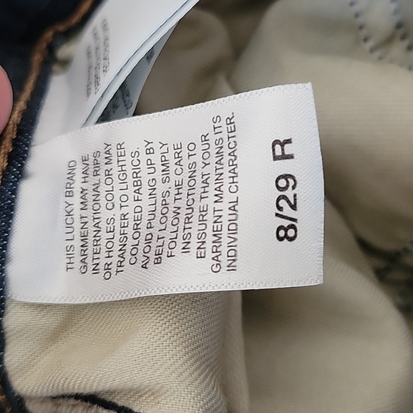 Lucky Brand "Sweet" Mid Rise Straight Jeans - 8/29 Regular - Picture 6 of 9